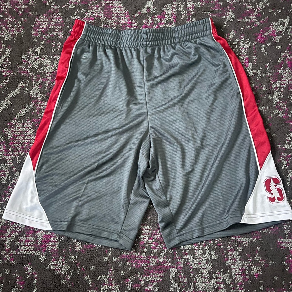 Gray and Red Men's Shorts